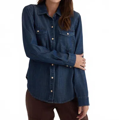 Bella Dahl Western Button-down Shirt In Twilight Rinse In Blue
