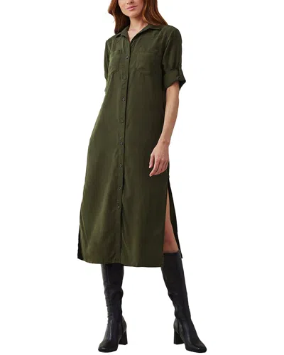 Bella Dahl Western Yoke Duster Dress In Green