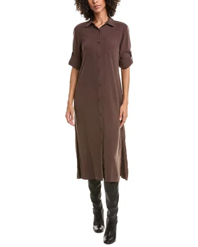 Bella Dahl Western Yoke Duster Dress In Brown
