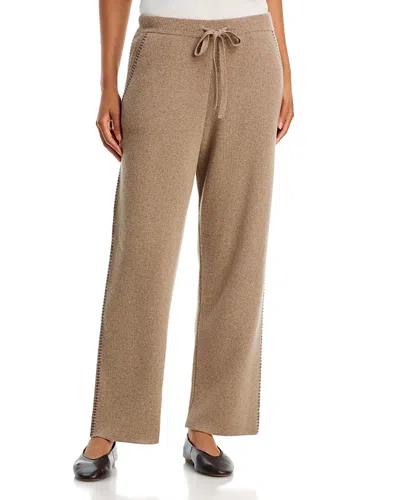 Bella Dahl Whipstitch Straight Leg Pants In Gold