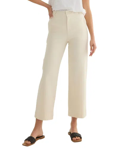 Bella Dahl Wide Leg Crop Pant In Neutral