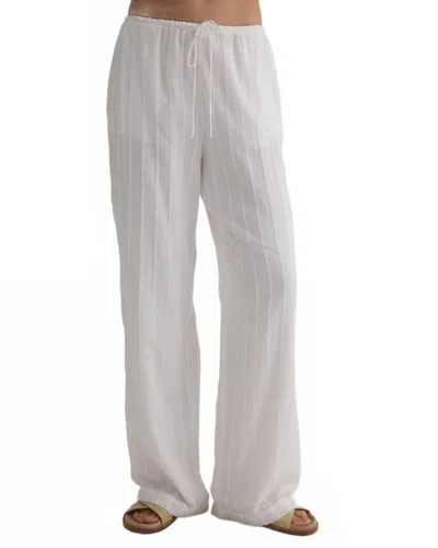Bella Dahl Wide Leg Pant In White
