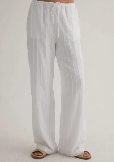 Bella Dahl Wide Leg Pant In White