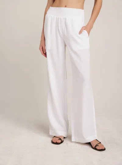 Bella Dahl Wide Leg Pant In White