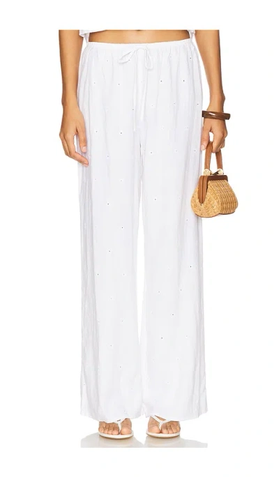Bella Dahl Wide Leg Pant In White