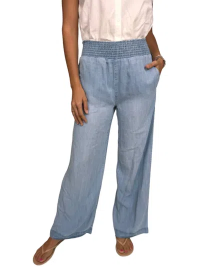 Bella Dahl Wide Leg Pants In Caribbean Wash In Multi