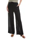 Bella Dahl Wide Leg Pocket Beach Linen-blend Pant In Green