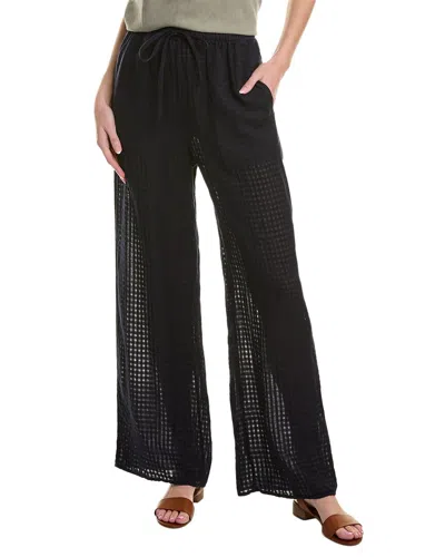 BELLA DAHL WIDE LEG POCKET BEACH LINEN-BLEND PANT