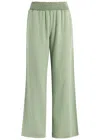 Bella Dahl Wide-leg Woven Trousers In Khaki