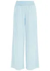 Bella Dahl Wide-leg Woven Trousers In Light Blue