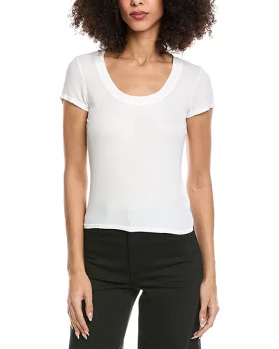 Bella Dahl Wide U-neck T-shirt In White