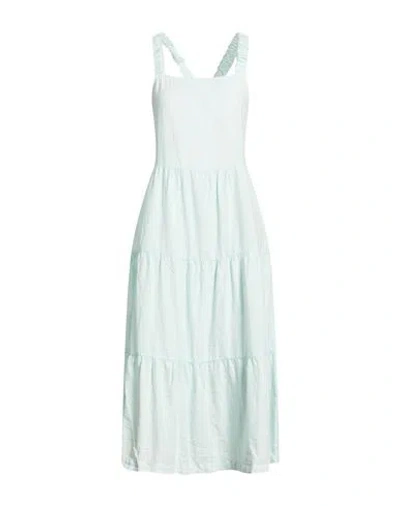 Bella Dahl Woman Midi Dress Light Green Size M Linen