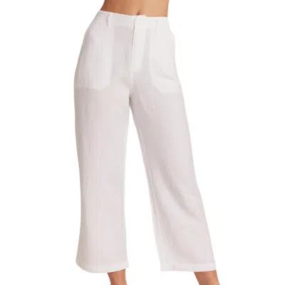Bella Dahl Women's Blakely Utility Wide Leg Crop Pants In White