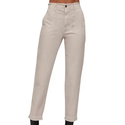 Bella Dahl Women's Dakota Frayed Ankle Trouser In Cool Sand In Multi