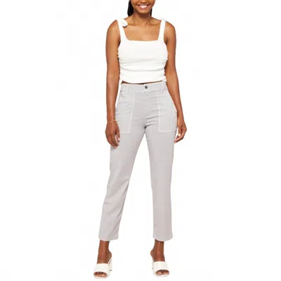 Bella Dahl Women's James Patch Pocket Trouser In Grey Mist In Gray