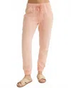 Bella Dahl Women's Pocket Joggers Without Rips In Peach Fizz In Pink