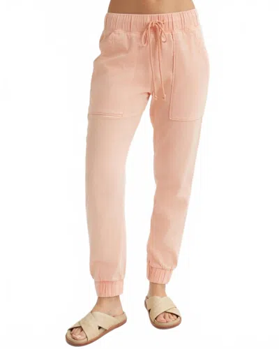 Bella Dahl Women's Pocket Joggers Without Rips In Peach Fizz In Pink