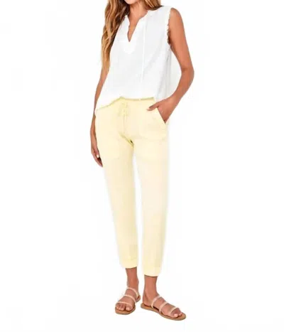 Bella Dahl Women's Pocket Joggers Without Rips In Soft Daisy In Yellow