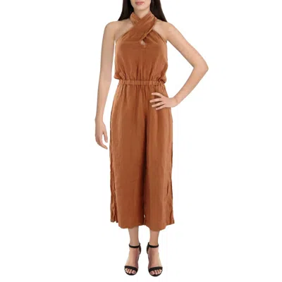 Bella Dahl Womens Halter Linen Jumpsuit