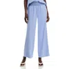 Bella Dahl Smocked Wide Leg Pants In Blue