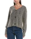 Bella Dahl Wool-blend Cardigan In Gray
