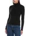 Bella Dahl Wool-blend Turtleneck Sweater In Black
