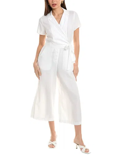 Bella Dahl Wrap Jumpsuit In White