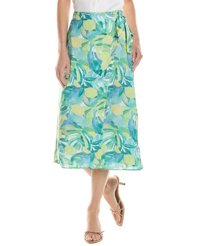 Bella Dahl Wrap Skirt In Green