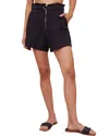 BELLA DAHL ZIP FRONT HIGH WAIST LINEN SHORT