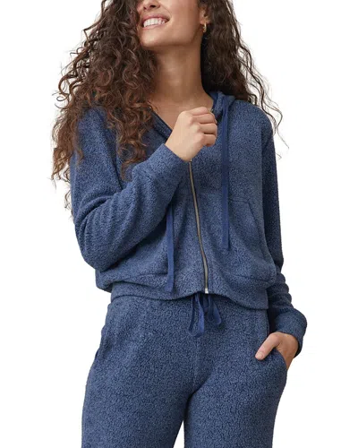 Bella Dahl Zip Hoodie In Blue