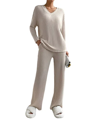 Bella Desert 2pc Sweater & Pant Set In Gray
