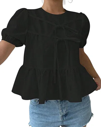 Bella Desert Blouse In Black