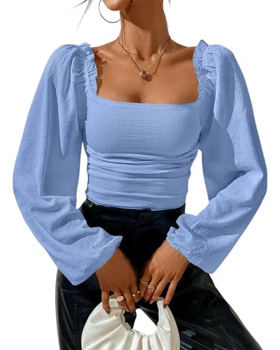 Bella Desert Blouse In Blue