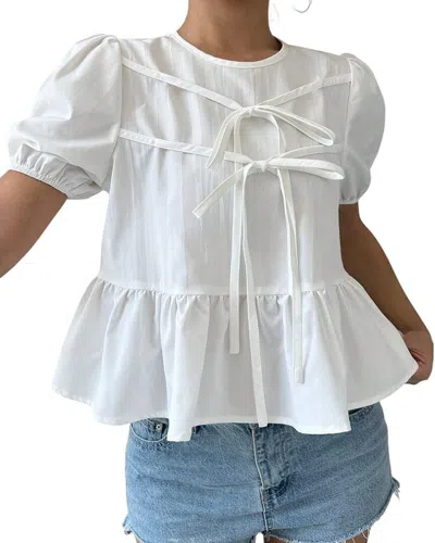 Bella Desert Blouse In White
