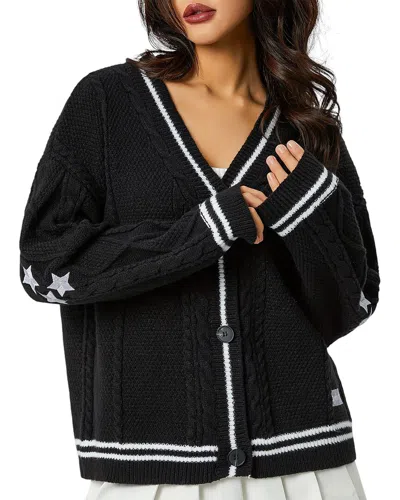 Bella Desert Cardigan In Black