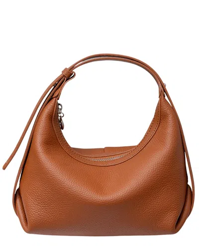 Bella Desert Leather Clutch In Pink