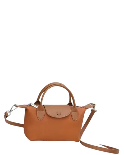 Bella Desert Leather Crossbody In Brown