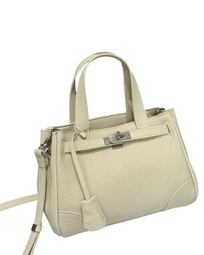 Bella Desert Leather Satchel In Neutral