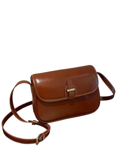 Bella Desert Leather Shoulder Bag In Brown
