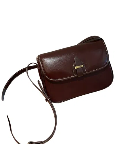 Bella Desert Leather Shoulder Bag In Brown
