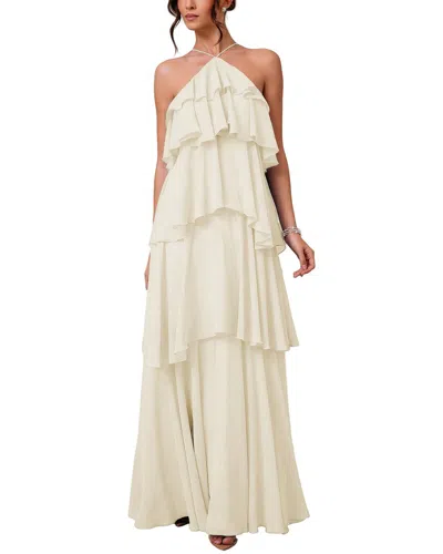 Bella Desert Maxi Dress In White