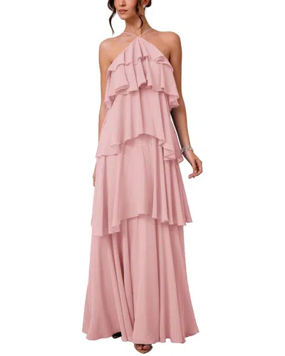 Bella Desert Maxi Dress In Pink