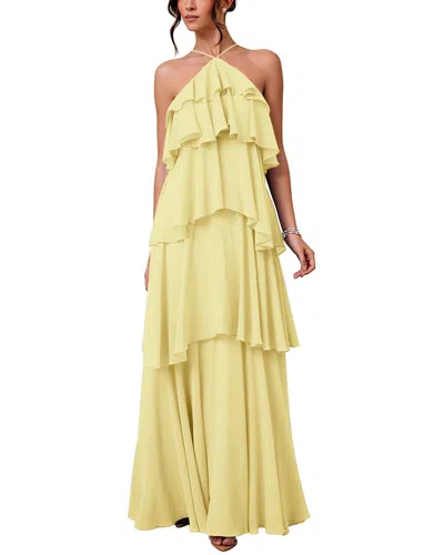 Bella Desert Maxi Dress In Yellow