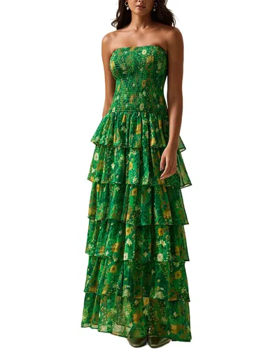 Bella Desert Maxi Dress In Green