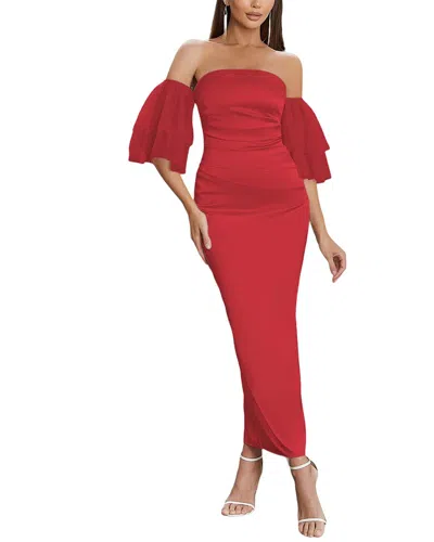Bella Desert Maxi Dress In Pink
