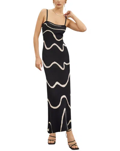 Bella Desert Maxi Dress In Black