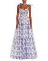 Bella Desert Maxi Dress In Blue