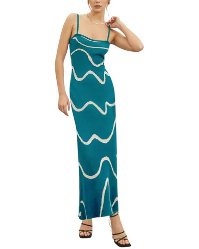 Bella Desert Maxi Dress In Blue