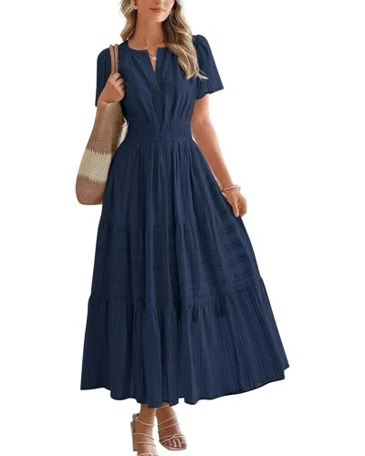 Bella Desert Maxi Dress In Blue