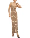 Bella Desert Maxi Dress In Brown